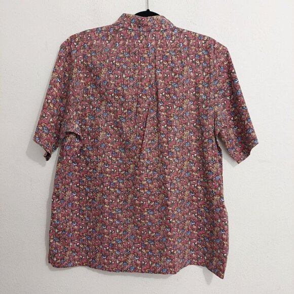 VTG Reyn Spooner Floral Flower Reverse Print Hawaiian Shirt XLarge Button Down - Picture 4 of 8